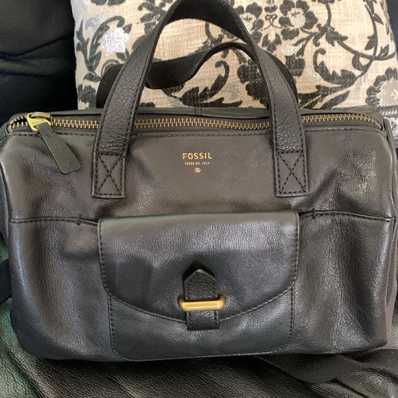 Fossil Black Leather Bag - Picture 5 of 9